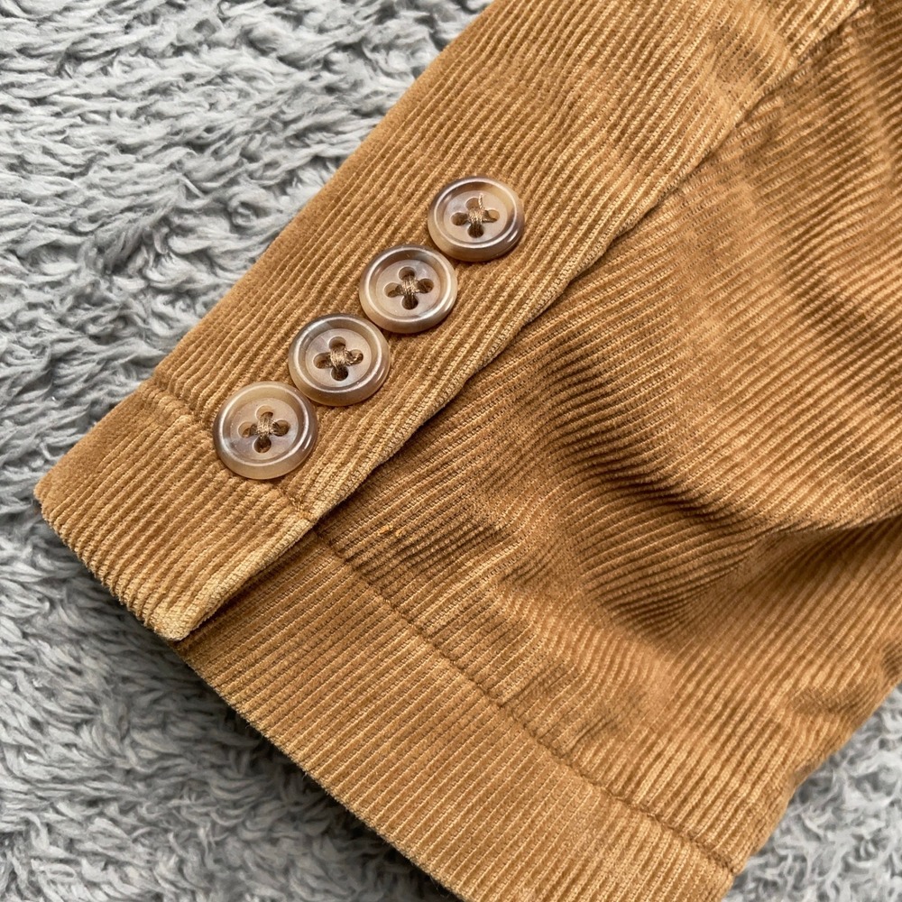 J Crew Blazer Mens Large Brown Vintage Cord Corduroy Blazer Sport Coat Academia - Picture 9 of 14